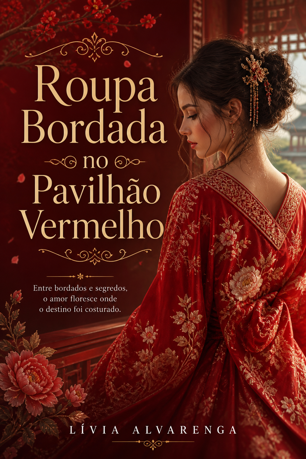 Roupa Bordada no Pavilhão Vermelho